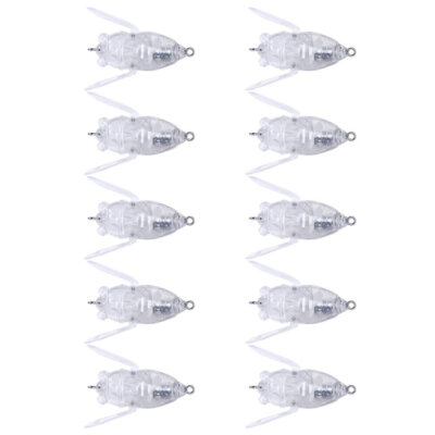 chinese fishing lures sale 10pcs Unpainted 4cm/6.4g Insect Cicada Fishing Lure Crankbait Bass Topwater  Bait