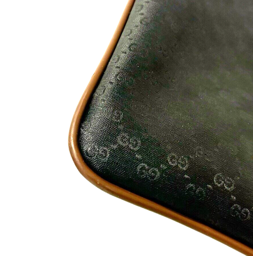 Gucci Vintage Documentcase Briefcase Micro GG Black PVC Authentic - Picture 10 of 22