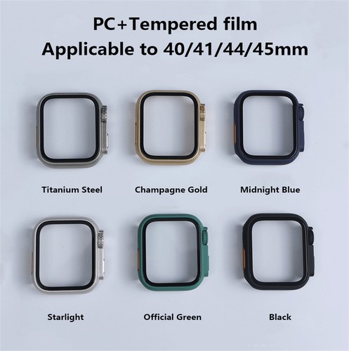 Funda protectora de vidrio templado de 45 mm cambio a ultra para Apple Watch serie 76SE54 - Imagen 2 de 19