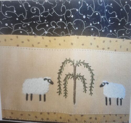 Park Designs Window Valance Primitive Folk Art,WILLOW,SHEEP Embroidery 58.5 X14 - Picture 5 of 17