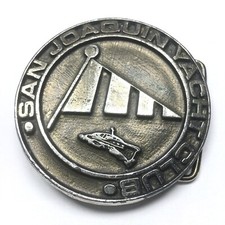 Vintage San Joaquin Yacht Club Belt Buckle