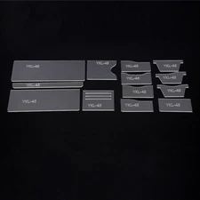 13x Leather Craft Clear Acrylic Short Wallet Pattern Stencil Template Tool Set