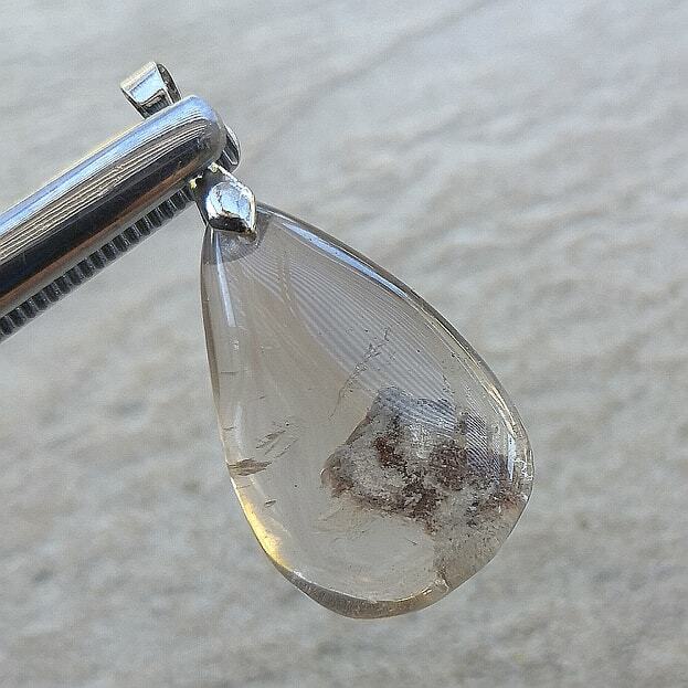Pendentif Quartz Garden Lodolite (réf l9) | Cœur de Pierres