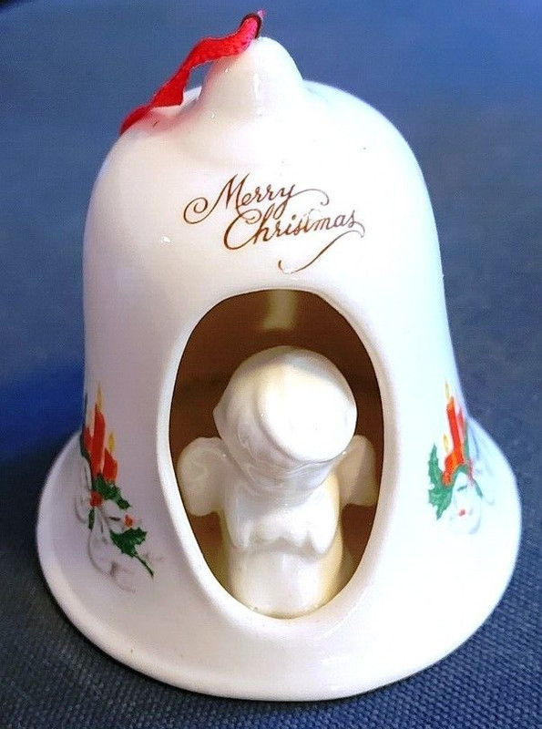 Very Nice 3" Christmas Bell Shaped Ornament