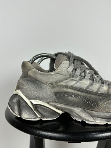 Men's MM6 Maison Margiela Gray Leather Sneakers Size 39 EUR - Picture 13 of 24