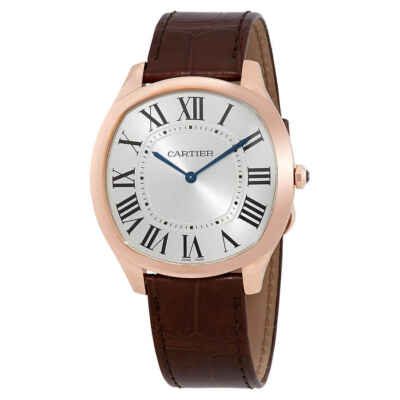 Cartier Drive de Cartier Hand Wound 18kt Rose Gold Men's Watch WGNM0006 |  eBay