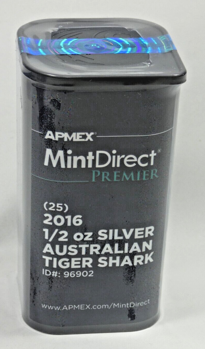 Sealed Roll of 25 Pcs 2016 Australian Tiger Shark .999 Siver Coins
