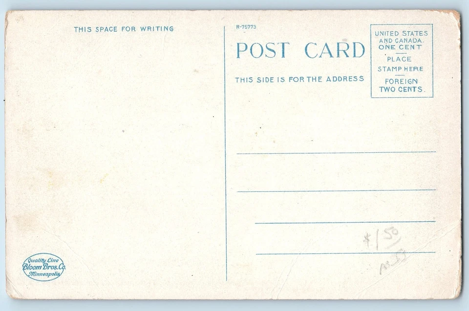 Watertown South Dakota SD Postcard Country Club On Lake Kampeska c1920's Antique - Image 2 of 2