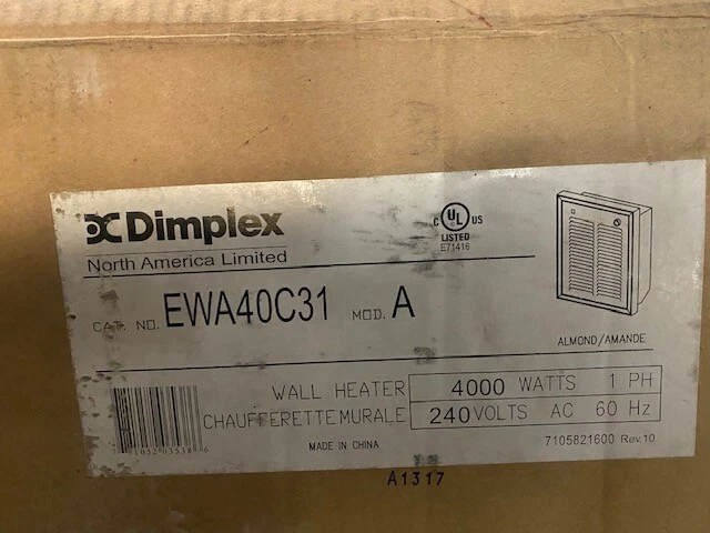 EWA40C31 4000W 240V Wall Heater **READ DESCRIPTION** 781052032286 | eBay