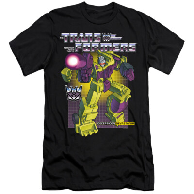 Transformers Slim Fit T-Shirt Devastator Black Tee