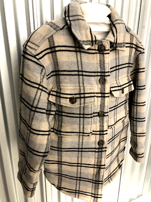 Patagonia Women's Plaid Melton Wool Overshirt Jacket (26590