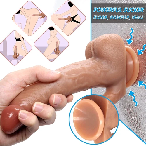 Multispeed-Schub-Massagegerät-9 Zoll-Realistisch-Heizung-Vibrator--Hochwertig-NEU - Bild 3 von 18