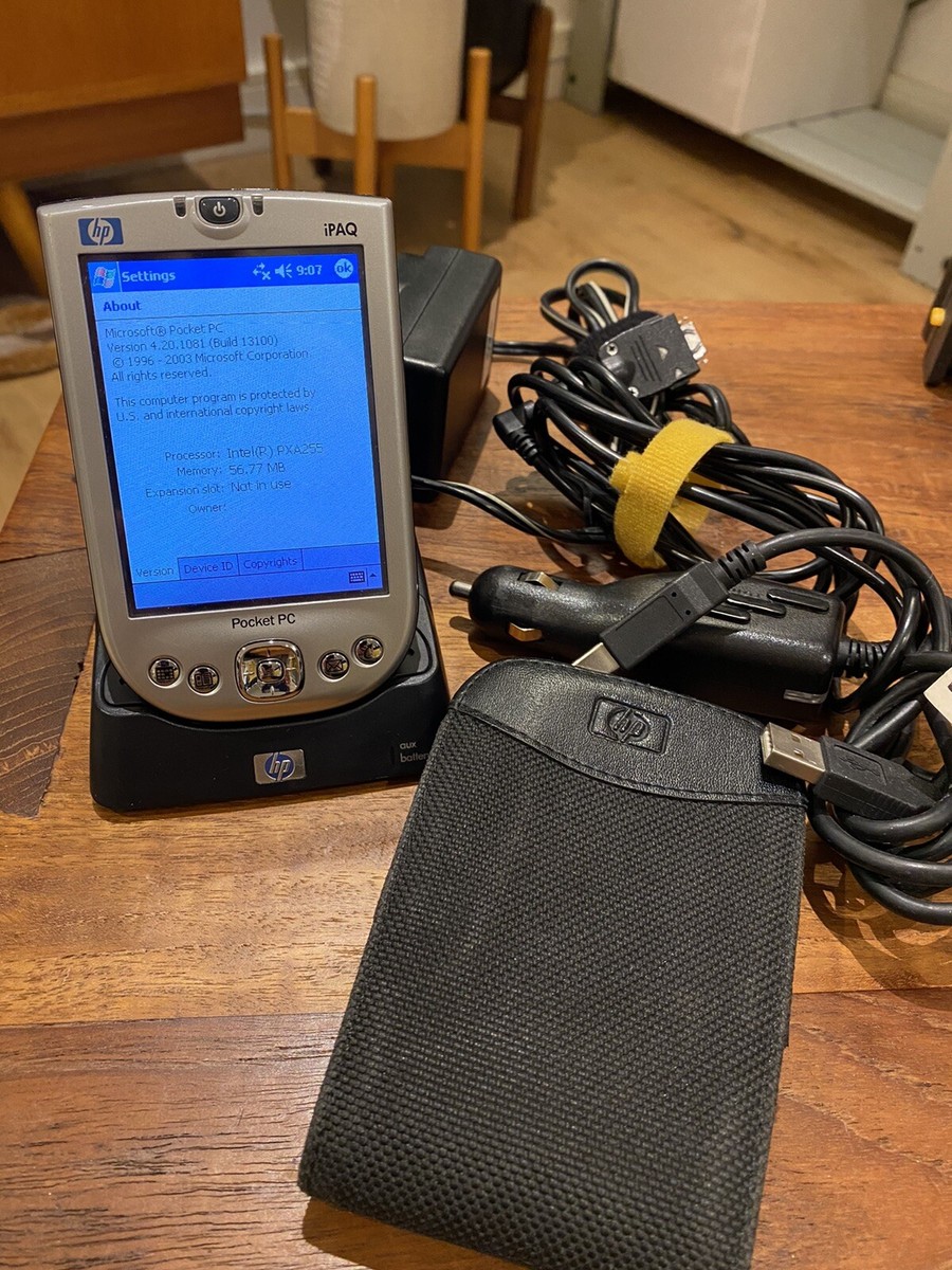 HP iPAQ Pocket PC (H4100) - Box Working,Charger Software CDs