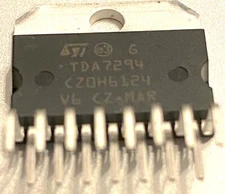 Batch of 2 TDA7294 New, Original - 100 V, 100 W DMOS audio amplifier