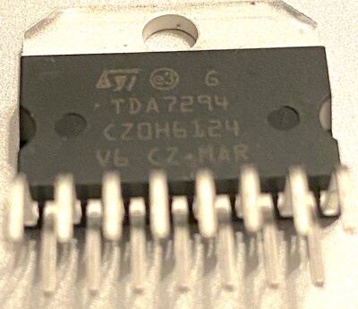 Batch of 2 TDA7294 New, Original - 100 V, 100 W DMOS audio amplifier