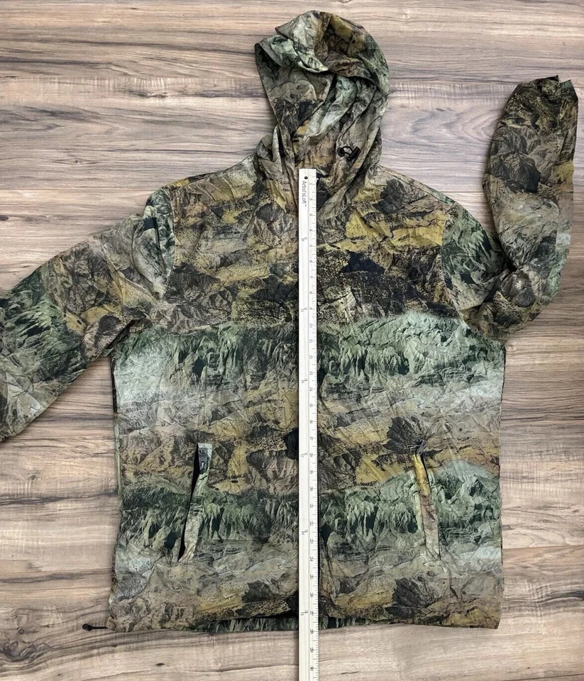 Chaqueta cortavientos Guess para hombre camuflaje cremallera completa talla grande Foto 4 de 4