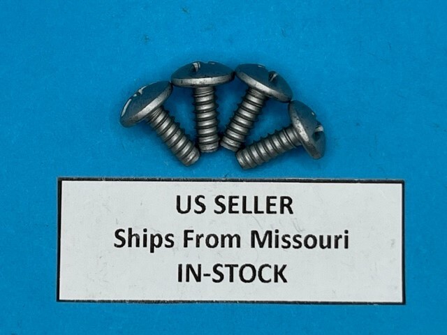 (Pack of 4) M6.3-1.81 Duo-Drive Truss Head License Plate Screws for GM ...