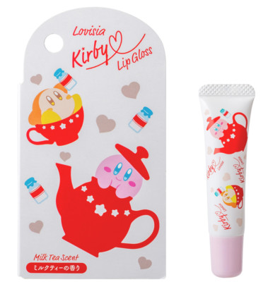 Hoshi no Kirby Lovisia Lip Gloss Milk Tea Scent Star Kirby Japan Brand New!