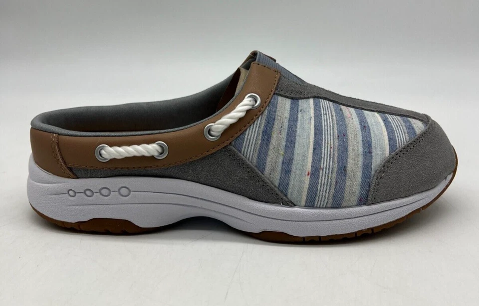 Zapatos sin cordones Easy Spirit Travel Nudo azul claro a rayas talla 6,5 M Foto 2 de 4