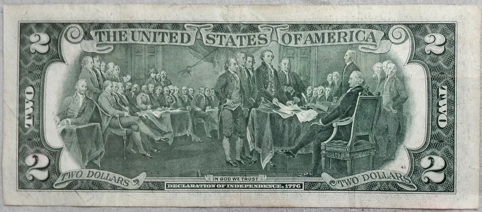 USA 1976 Series $2 Note H 15022603 A - Image 2 of 2