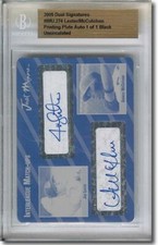 JON LESTER * ANDREW McCUTCHEN * Autograph Rookie Auto Plate RC BGS 1/1