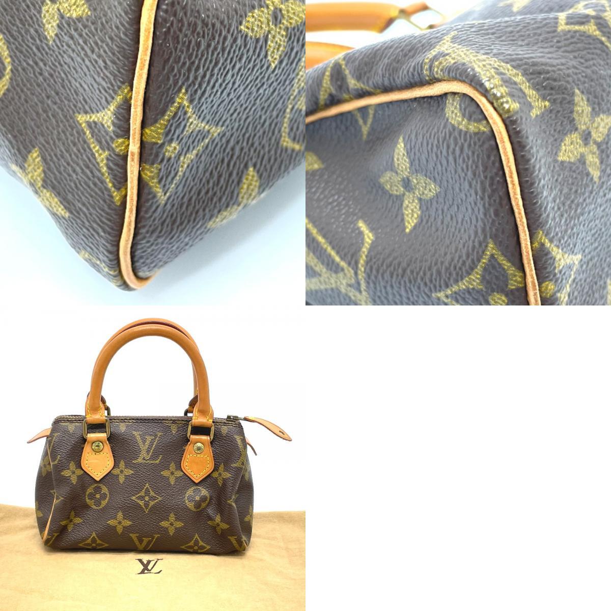 LOUIS VUITTON M41534 Monogram Mini Speedy Pouch old model Hand Bag 