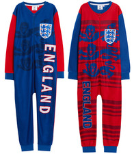 England Football All In One Kids World Cup Pyjamas Three Lions Kids Football Pjs