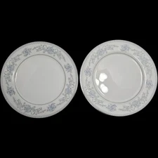 2 Mikasa Dresden Rose Dinner Plates NO Chips Floral Design