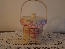 Longaberger Horizon of Hope Basket 2002 liner protector lid tie on WW SIGNED !!