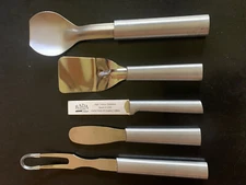 party utensils set, 5 piece stainless steel, new/unused