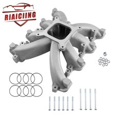 Aluminum Single Plane Carb Intake Manifold Silver For Gm Ls Ls3l92 300-131 New
