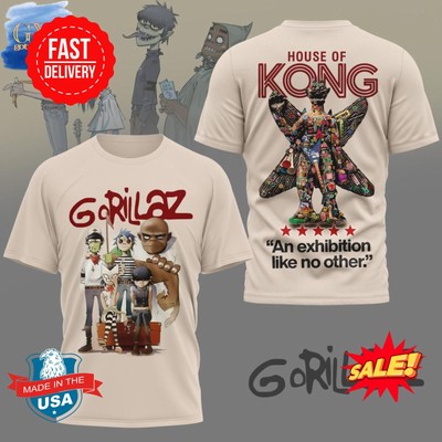 Gorillaz House of Kong 3D T-Shirt S-5XL