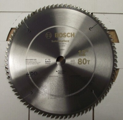 #ad Bosch 12 x 80T Carbide HLTCG Saw Blade PRO1280SSB Solid Surface $36.00