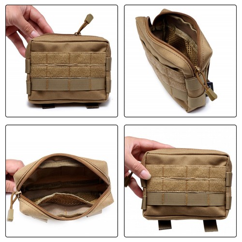 Waterproof Tactical Molle Pouch Utility Tool Waist Pack Belt Bag Phone Pocket UK - Picture 9 of 15