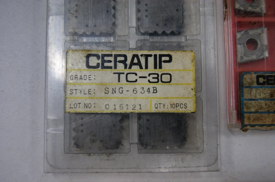 Lot of 27 Ceratip Carbide Indexable Inserts TC30 sng-634b, TN60 USA Made, BN3904 - Image 2 of 3