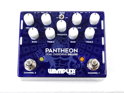 Used Wampler Dual Pantheon Deluxe Dual Overdrive Guitar Effects Pedal