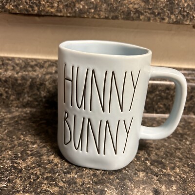Rae Dunn Mug Cup By Magenta  Hunny Bunny  Easter Blue Pastel Spring Coffee Tea