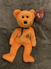 TY Beanie Baby - DECADE the Bear (Orange Version) (8.5 inch) MWMT