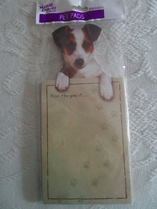 Notepad: Martin Designs Pet Pads Dog Notepad 'From the paws of...' 100 Sheets