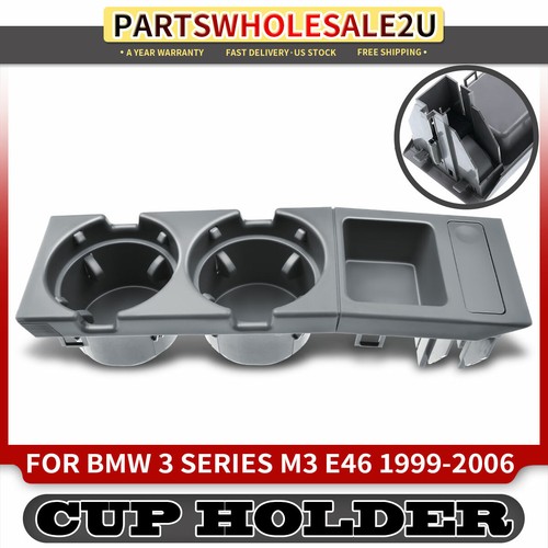Center Console Gray Water Cup Holder for BMW E46 323Ci 325i 328Ci 330i