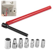 XPJBKC Tap Spanner Tap Installation Tool with 7 Pcs 8-17mm Nut Kit Box Spanner