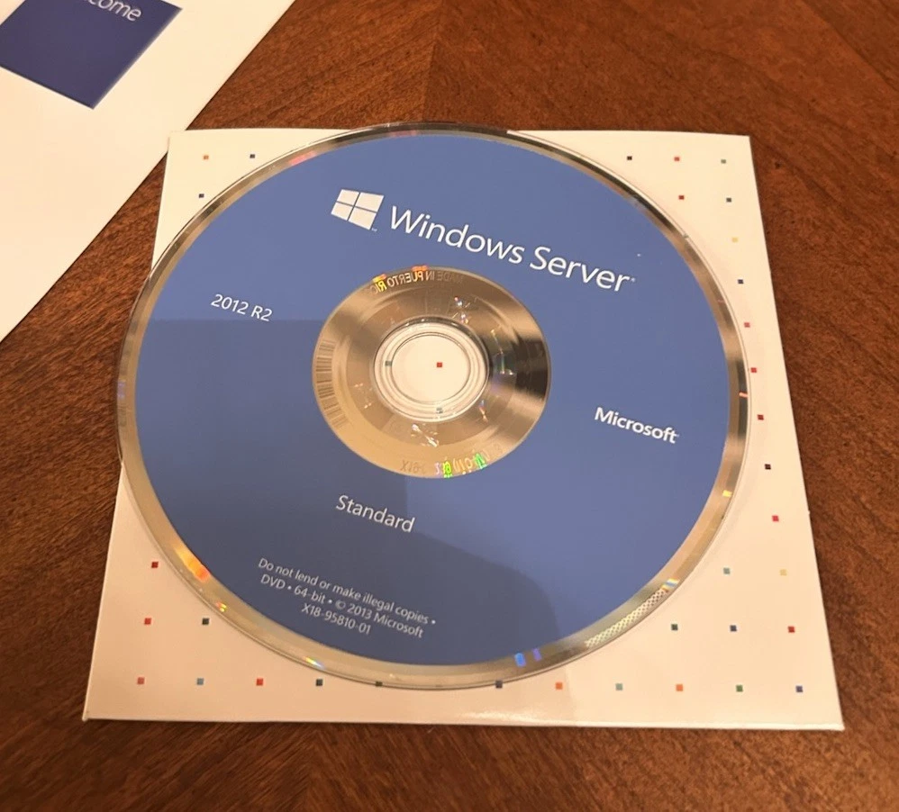 Microsoft Windows Server 2012 R2 estándar 64 bits venta al por menor 10 CAL DVD P73-05967