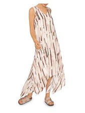 B NEW YORK Womens Shift Maxi Dress Sleeveless V Neck
