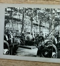 Steroview Card 1921 Tour Michelin Tire Factory Cleremont France Man Handmade