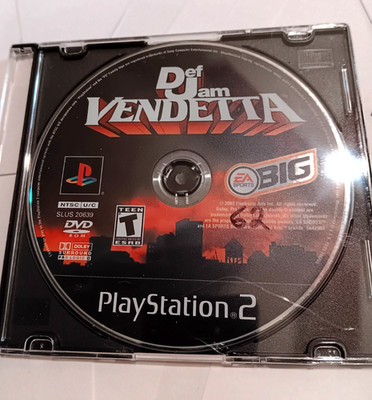 Def Jam Vendetta (PS2 EA Sports, 2003) · Black Label · Loose Disc GC ~ FS