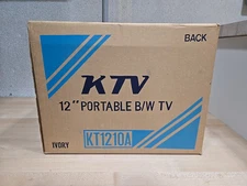 Vintage KTV 12" Ivory Prison TV CRT Retro KT1210A Black&White Sealed New In Box