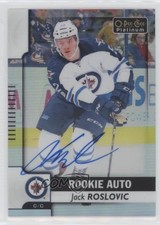 2017-18 O-Pee-Chee Platinum Rookie Autos Rainbow Jack Roslovic #R-JR Auto 0zu