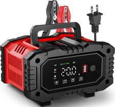 20-Amp Car Battery Charger, 12V/20A and 24V/10A LiFePO4,Lead-Acid AGM/Gel/SLA...