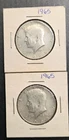 1965 Kennedy Half Dollar Silver Both Coins Included In Auction