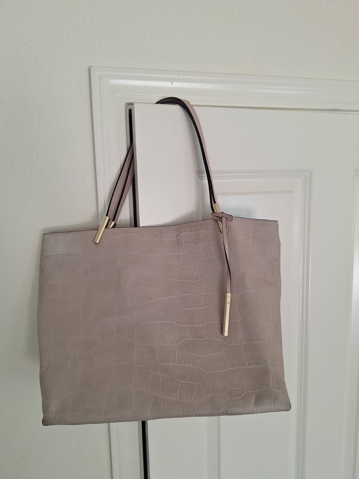 Kate Spade Cream  Pebbled Soft Leather Tote Shoulder Bag